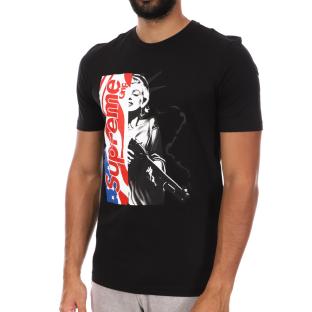 T-shirt Noir Homme Supreme Grip Maril pas cher
