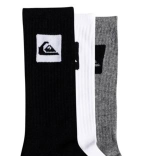 3 Paar weiße/graue Herrensocken von Quiksilver AQYAA03316 Ansicht 0