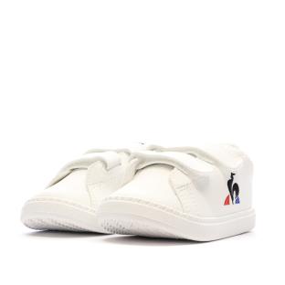 Baskets Blanches Garçon Bébé Le Coq Sportif Courtset Optical vue 6