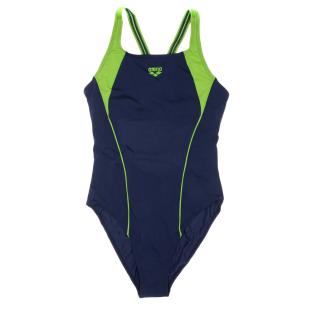 Maillot de bain Marine/Vert Femme Arena Higher pas cher