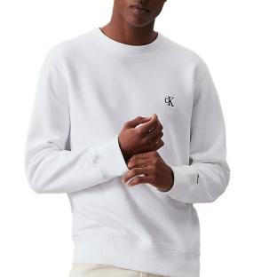 Sweat Blanc Homme Calvin Klein Jeans Essential Bright pas cher
