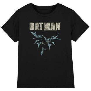 T-Shirt Noir Homme Dc Comics Batman Glide vue 0