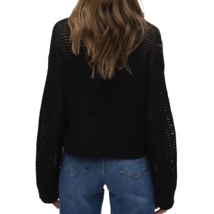 Pull Noir Femme Vero Moda Madera vue 2