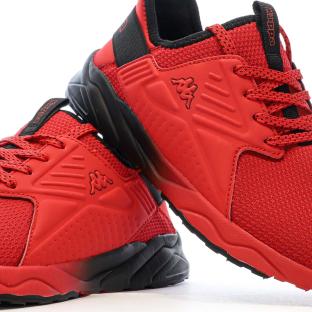 Baskets Noires/Rouge Garçon Kappa San Puerto Lace vue 0