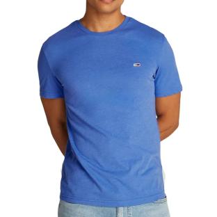 T-shirt Bleu Moyen Homme Tommy Hilfiger Jaspe DM0DM20363 pas cher