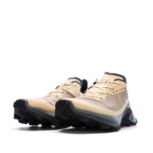 Beige/Schwarze Damen-Wanderschuhe Salomon Supercross 4 Ansicht 0