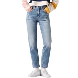 Jean 724 Bleu Clair Femme Levi's High Rise Straight pas cher