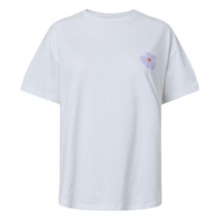T-Shirt Blanc Femme Pieces Fasty pas cher