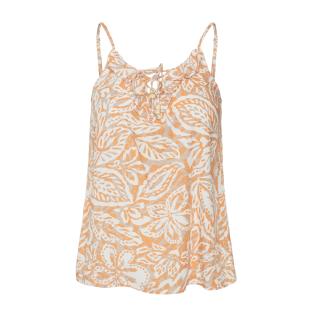 Débardeur Blanc/Orange Femme Vero Moda Singlet pas cher