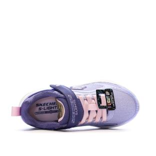 Baskets Mauves Fille Skechers Sola Glow vue 0
