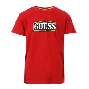 T-shirt Rouge Garçon Guess 3Z14 pas cher