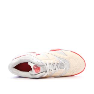 Chaussures de Tennis Blanc/Rose Fluo Femme Nike Court Lite 4 vue 4