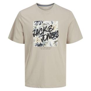T-shirt Beige Homme Jack & Jones Hawaiitee pas cher