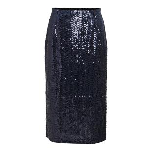 Jupe Marine Femme Vila Sapia vue 0