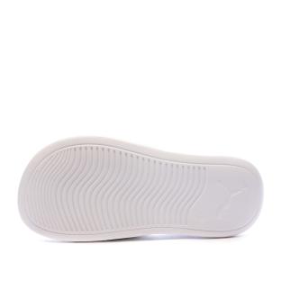 Claquettes Blanche/Argenté Femme Puma Popcat 20 Irridescent vue 0