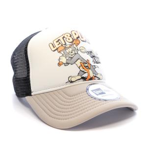 Casquette Grise Homme New Era Tom And Jerry Trucker Tomjer vue 0