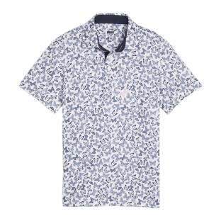 Polo Blanc/Marine Garçon Puma Butterflies pas cher