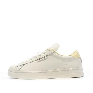 Baskets Blanc/Jaune Femme Tommy Hilfiger EN0EN02562 pas cher