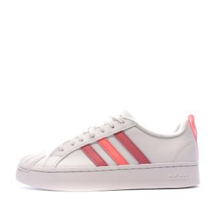 Baskets Blanches Fille/Femme Adidas Streetcheck pas cher