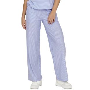 Pantalon Fluide Bleu/Blanc Femme JDY Nelli pas cher