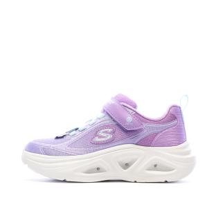 Baskets Mauves Clairs Fille Skechers Sola Glow vue 0