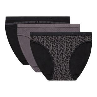 X3 Culottes Noir/Gris Femme Dim Les Pockets Coton vue 0
