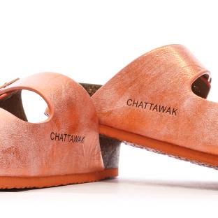 Sandales Orange Femme Chattawak ORPHEE vue 7