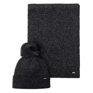 Coffret Bonnet + Echarpe Noir Femme Kaporal MELLY vue 0