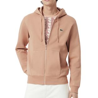 Sweat Zippé Orange Homme Lacoste Zipped vue 0