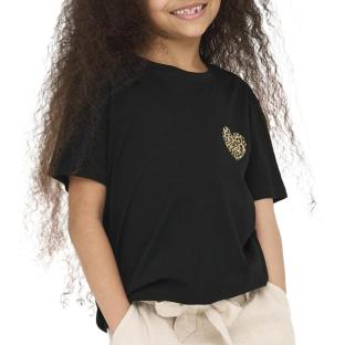 T-shirt Noir Fille Only Nina pas cher