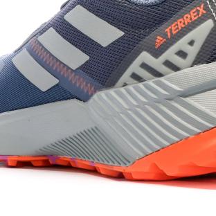 Chaussures de trail Bleu/Orange Homme Adidas Terrex Soulstride vue 7