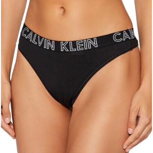 String Noir Femme Calvin Klein Jeans Thong pas cher
