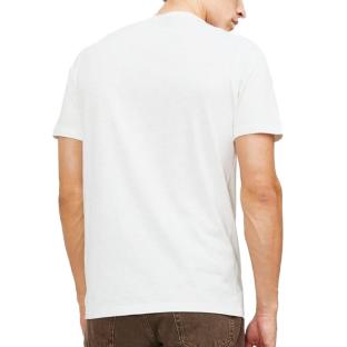T-shirt Blanc Homme Jack & Jones Split Neck vue 2