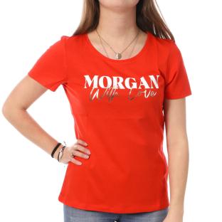 T-shirt Orange Femme Morgan Serigraphie pas cher