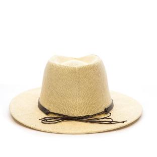 Chapeaux Beige Via Lorenzo Fedora vue 0