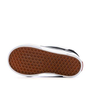 Baskets Noir/Blanc Enfant Vans Knu Skool Elastic vue 5