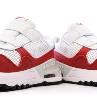 Baskets Blanc/Rouge Garçon Nike Nike Air Max Systm vue 0