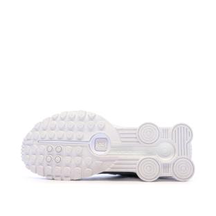 Baskets Blanches Homme Nike Shox R4 vue 0
