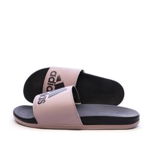 Sandales Rose/Noir Femme Adidas confortables Adilette vue 0