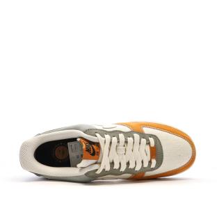 Air Force 1 Baskets Ecru/Bleu/Orange Homme Nike vue 4