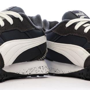 Baskets Marine/Noir/Blanc Garçon Puma Blktop vue 7