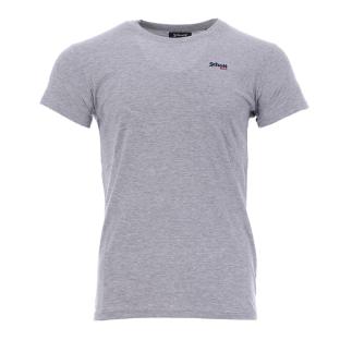 T-shirt gris homme Schott NYC brodé pas cher
