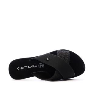 Sandales Noir Femme Chattawak Dacota vue 4
