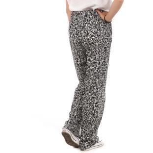 Pantalons Ample Noir/Blanc Femme Vero Moda Wide vue 2