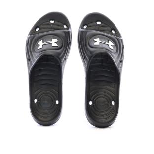 Claquettes Noires Homme Under Armour Locker vue 3