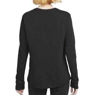 T-shirt Manches Longues Noir Femme Nike Essential vue 0