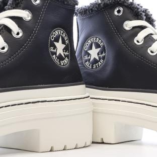 Baskets Noires Femme Converse Chuck Taylor All Star Lugged vue 7