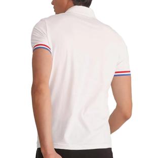 Polo Blanc Homme Le Coq Sportif Ss Presentation vue 0