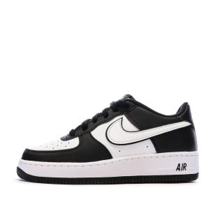 Air Force 1 Baskets Noires/Blanches Garçon Nike pas cher