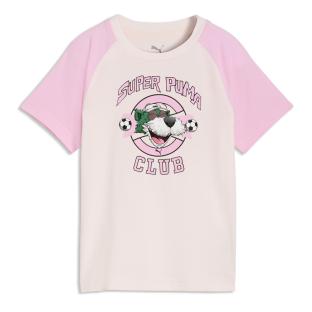 T-Shirt Rose Pale Garçon Puma Super Graphic vue 0